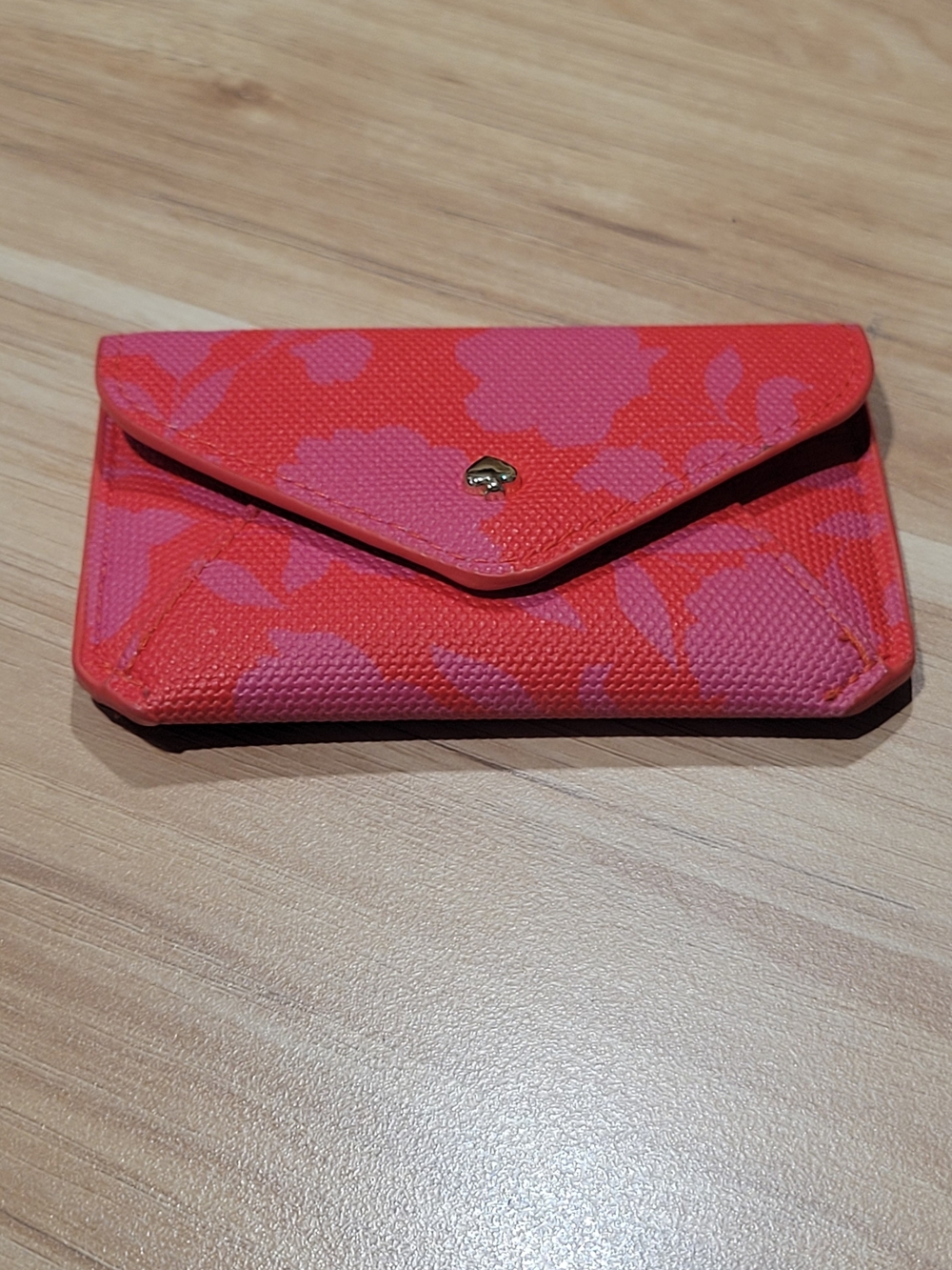 kate spade Pink and Red Floral Envelope Wallet
